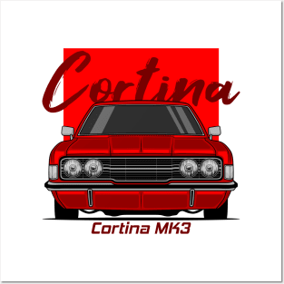 Front Red Cortina MK3 Classic Posters and Art